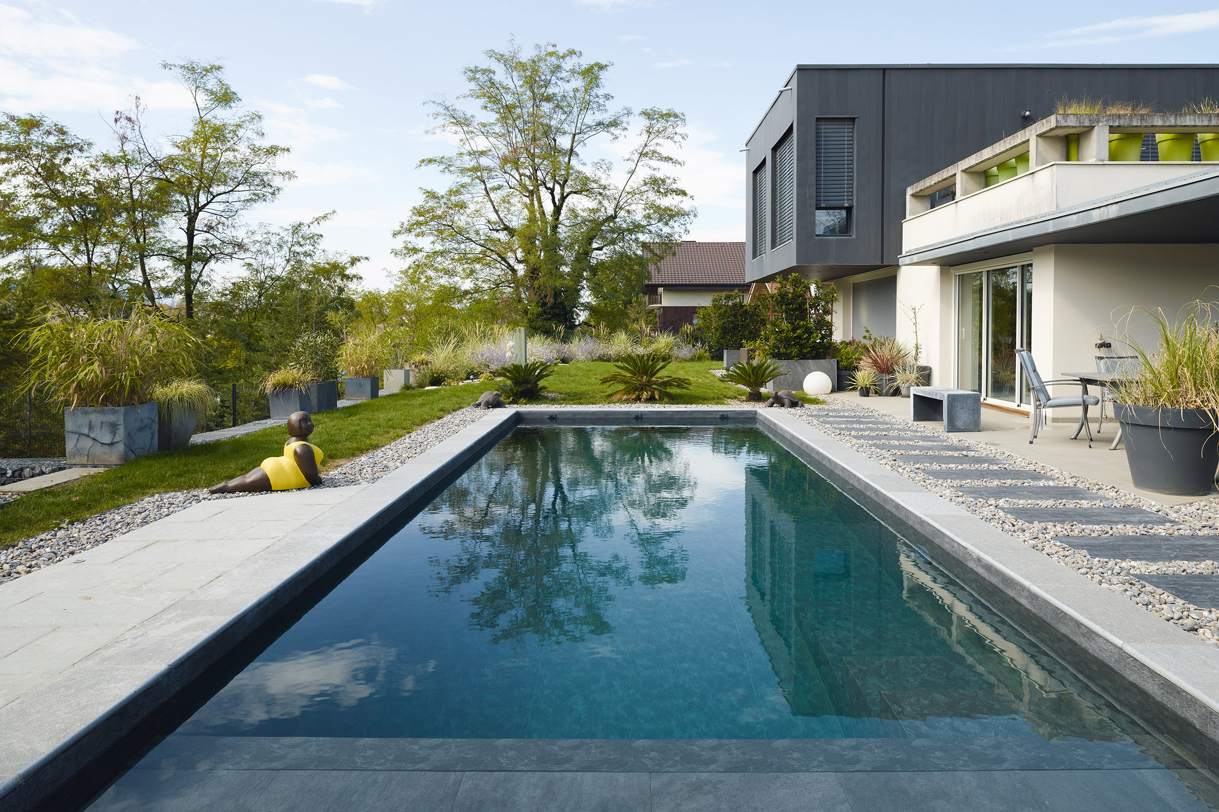 Pernollet paysage carré bleu